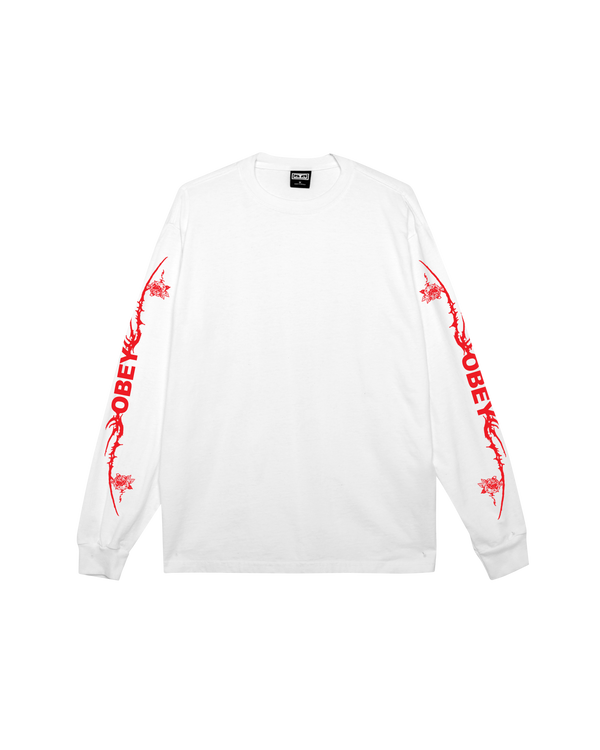 obey TRIBAL ROSE PIGMENT LS T-SHIRT