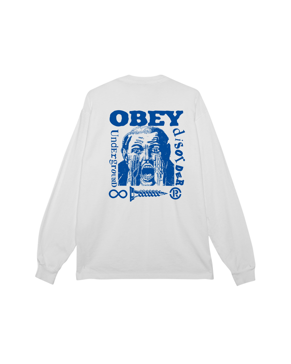 obey UNDERGROUND DISORDER PIGMENT LS T-SHIRT