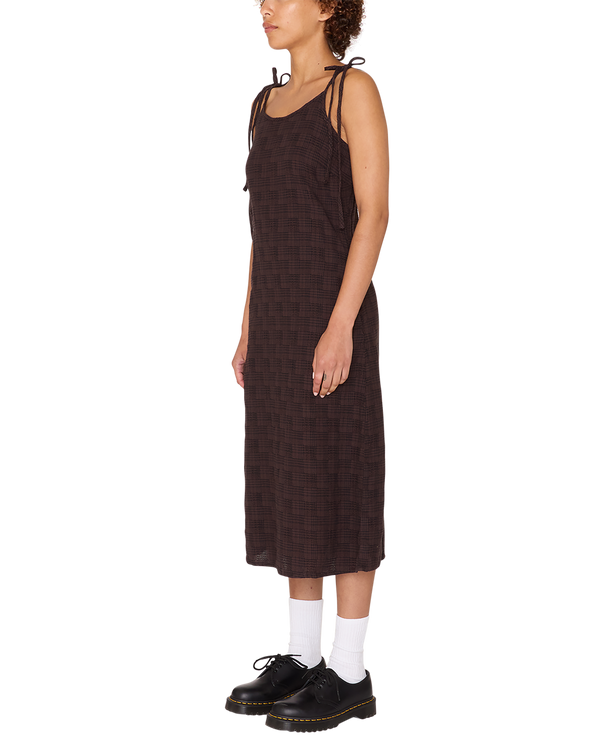 Obey VIVIAN PLAID DRESS