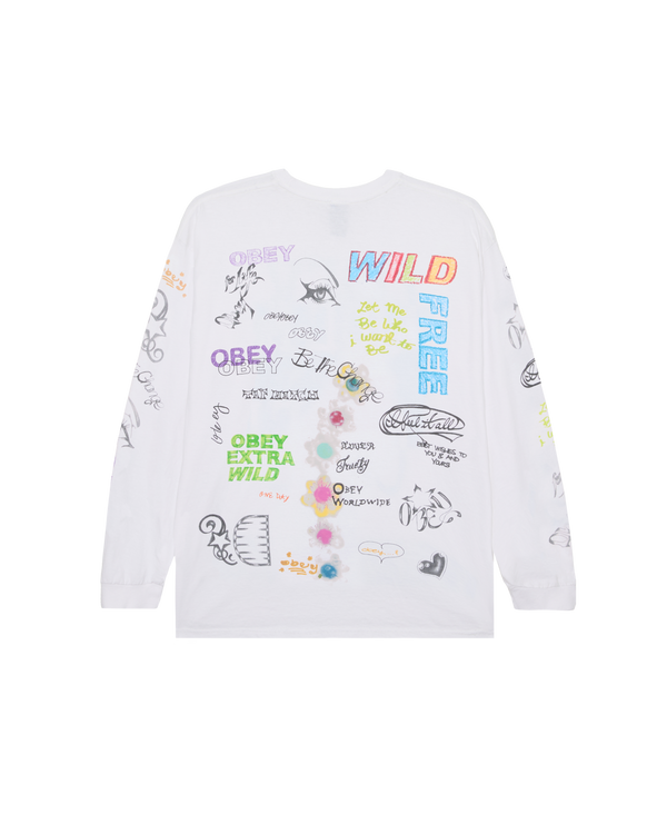 Obey WILD FREE LS VINTAGE T-SHIRT
