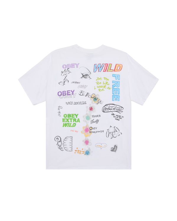 Obey WILD FREE VINTAGE T-SHIRT