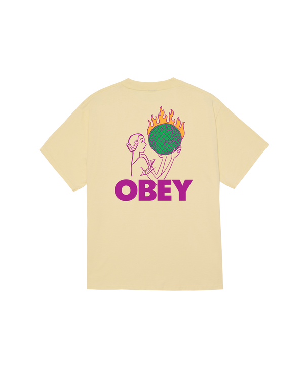 obey WORLD IN FLAMES CLASSIC T-SHIRT