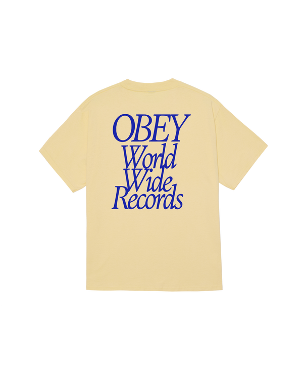 obey WORLDWIDE RECORDS PIGMENT BOX T-SHIRT
