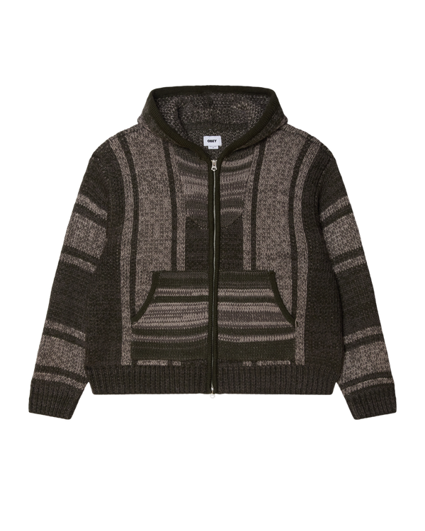 obey ZIP UP BAJA SWEATER