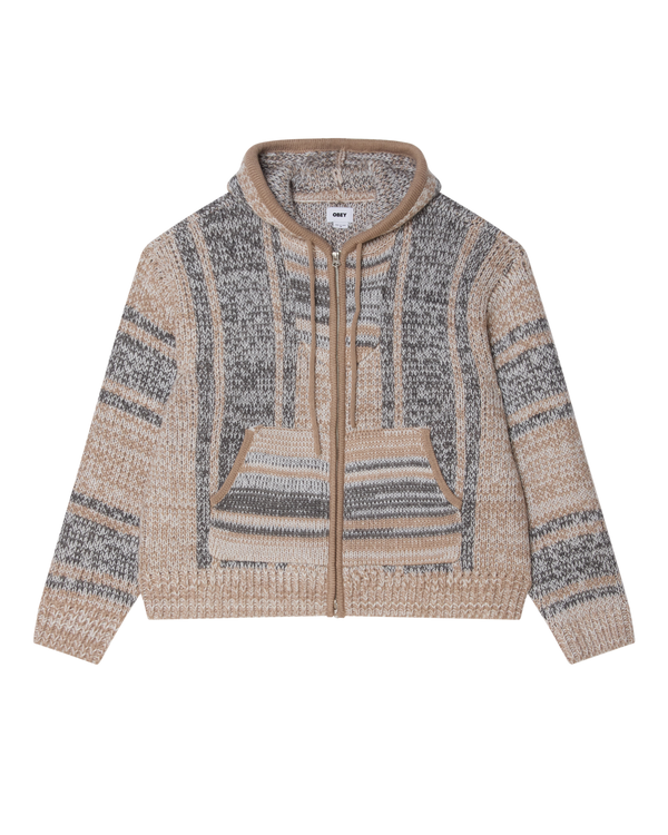 obey ZIP UP BAJA SWEATER