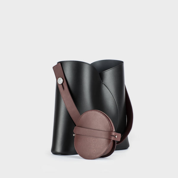 object particolare milano VITTI MEDIUM BLACK / WINE