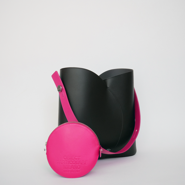 object particolare milano VITTI MEDIUM BLACK / FUCHSIA
