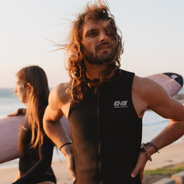 Ocean & Earth Heritage Front Zip Sleeveless Vest - 1.5mm