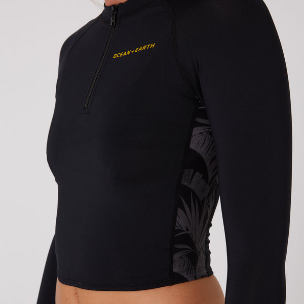 Ocean & Earth Ladies Oceana Long Sleeve Crop Lycra Vest