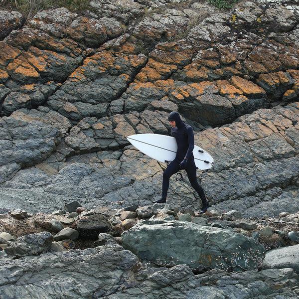 Ocean & Earth Mens Double Black Chest Zip Steamer - 4/3mm