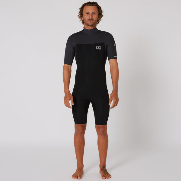 ocean & earth Mens Free Flex Back Zip Spring Suit - 2/2mm