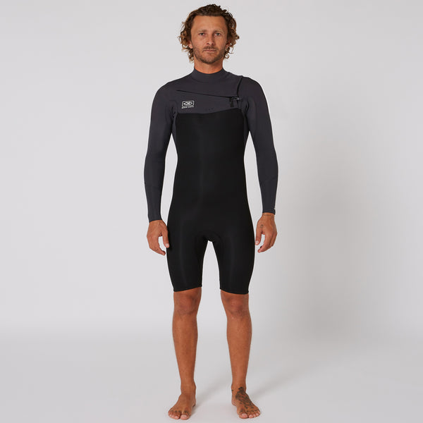 ocean & earth Mens Free Flex LS Chest Zip Spring - 2/2mm