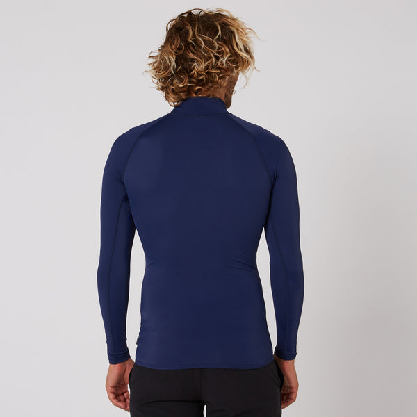 Ocean & Earth Mens Script Rash Long Sleeve Rash Shirt