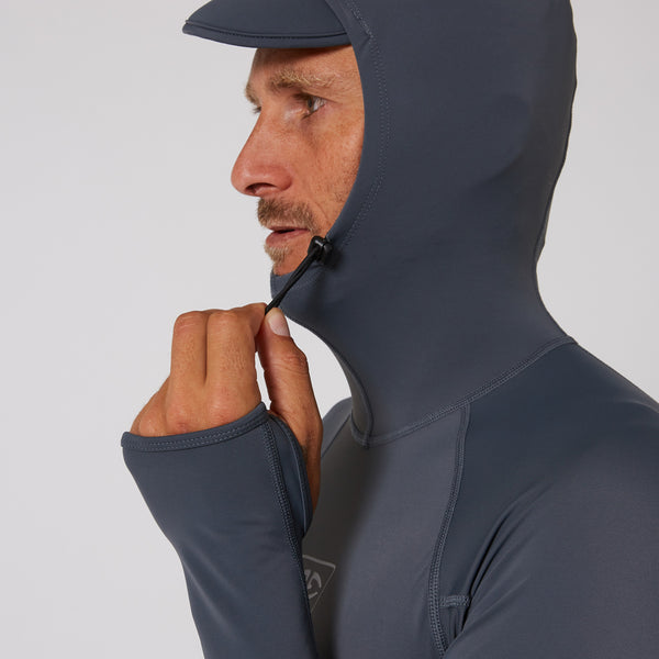 Ocean & Earth Mens Tropic Hooded Long Sleeve Rash Shirt