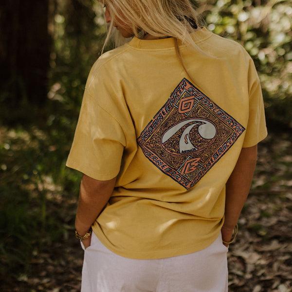 Ocean & Earth Crazy Wave Oversized Tee