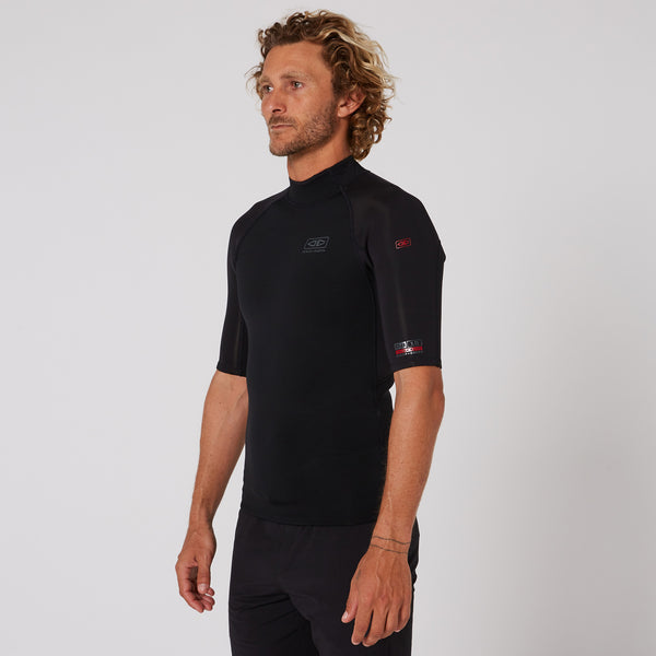 Ocean & Earth Double Black Short Sleeve Vest - 1.5mm