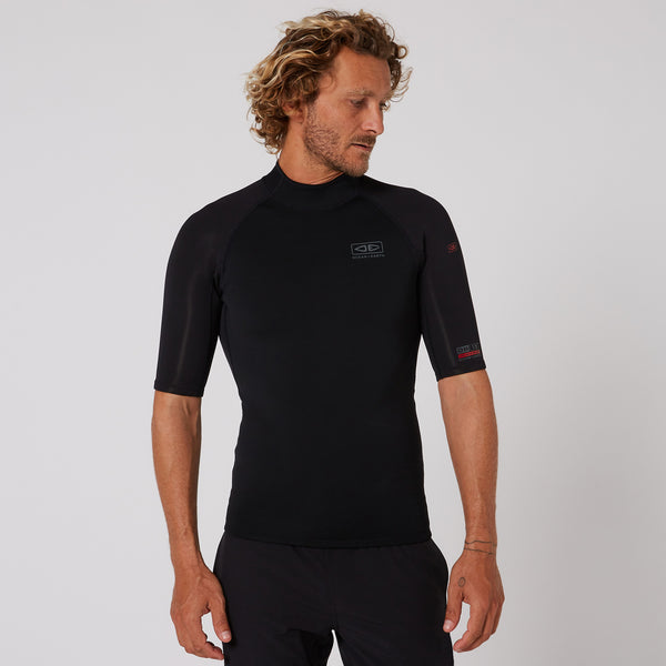 ocean & earth Double Black Short Sleeve Vest - 1.5mm