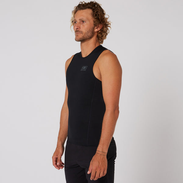 Ocean & Earth Double Black Sleeveless Vest - 1.5mm