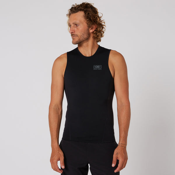 ocean & earth Double Black Sleeveless Vest - 1.5mm