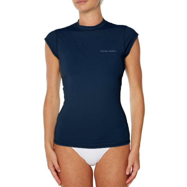 ocean & earth Girls Eclipse Cap Sleeve Rash Vest