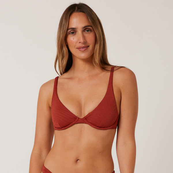 Ocean & Earth Hyams Jacquard Bralette Bikini Top