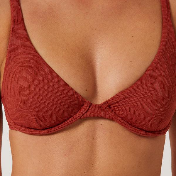 Ocean & Earth Hyams Jacquard Bralette Bikini Top