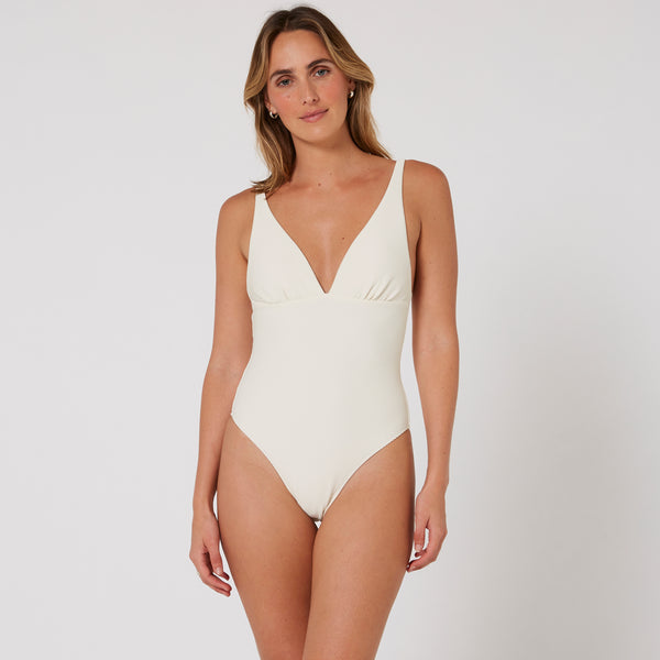Ocean & Earth Hyams Rib Plunge One Piece