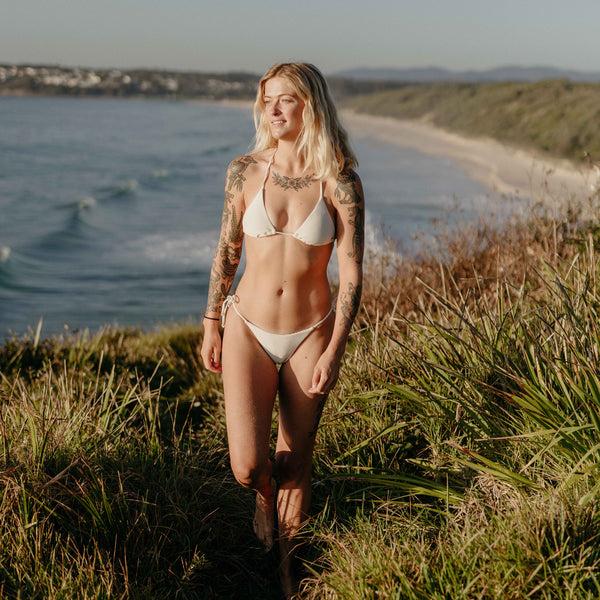 ocean & earth Hyams-Rib Sliding Tri Bikini Top