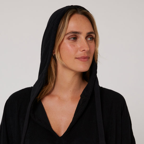 Ocean & Earth Ladies V-Neck Hooded Poncho
