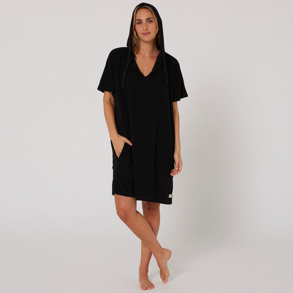 ocean & earth Ladies V-Neck Hooded Poncho