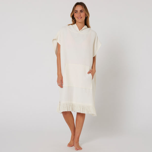 ocean & earth Ladies Waffle Poncho