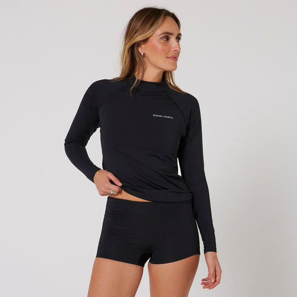 Ocean & Earth Ladies Waves Long Sleeve Rash Vest