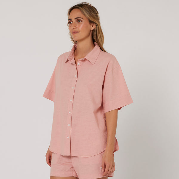 Ocean & Earth Linen Relaxed SS Shirt