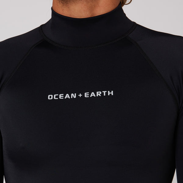 Ocean & Earth Mens Script Short Sleeve Rash Shirt