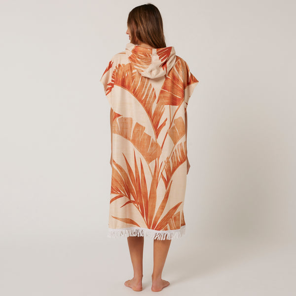 Ocean & Earth Palm Zip Hooded Poncho