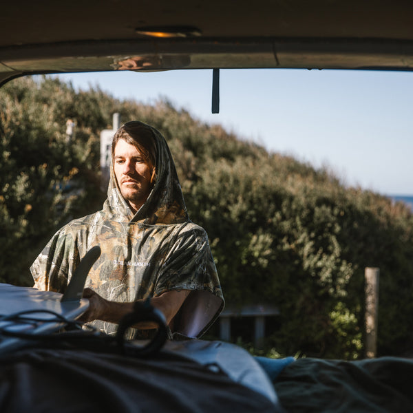 ocean & earth Real Camo Hooded Poncho