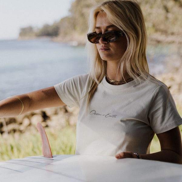 Ocean & Earth Script Tee