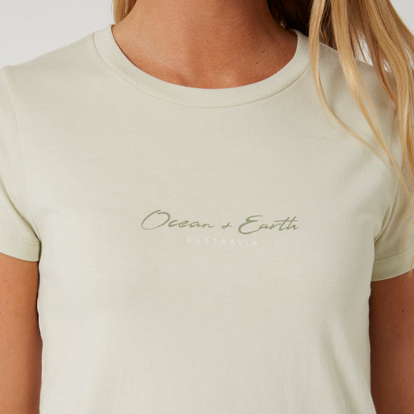 Ocean & Earth Script Tee