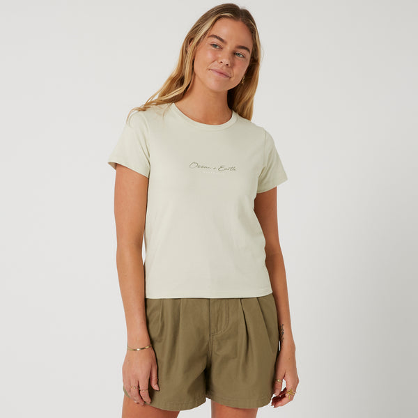 ocean & earth Script Tee
