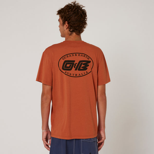 Ocean & Earth Washed Oval Heritage Tee