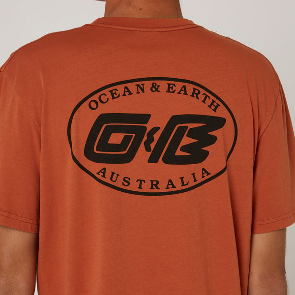 Ocean & Earth Washed Oval Heritage Tee