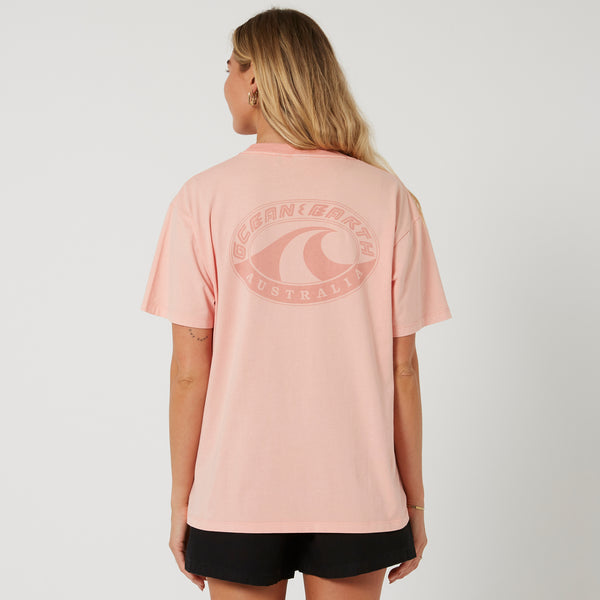 Ocean & Earth Wave Heritage Oversize Tee
