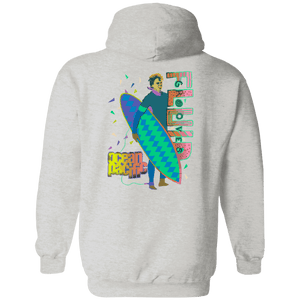 Ocean Pacific Fluid Grooves Flip Print Fleece Hoodie