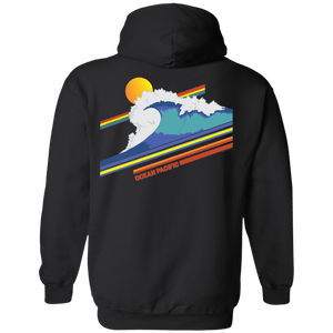 Ocean Pacific Big Day Flip Print Fleece Hoodie