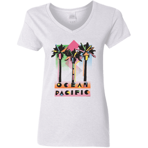 ocean pacific Big Palms Her Short Sleeve V-Neck