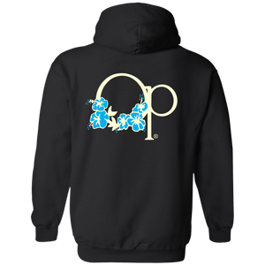 Ocean Pacific Flower Icon Flip Print Fleece Hoodie