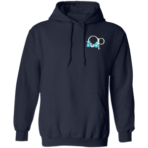 Ocean Pacific Flower Icon Flip Print Fleece Hoodie