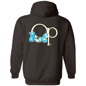 ocean pacific Flower Icon Flip Print Fleece Hoodie