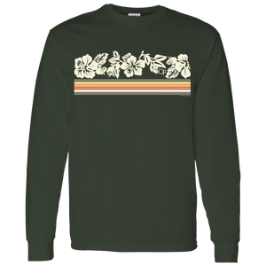 Ocean Pacific OP Flower Stripe Long Sleeve Tee