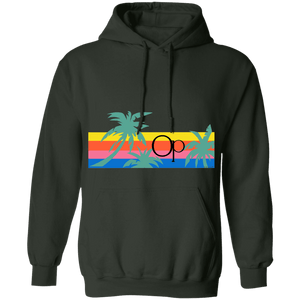 Ocean Pacific Palms Belly Print Fleece Hoodie